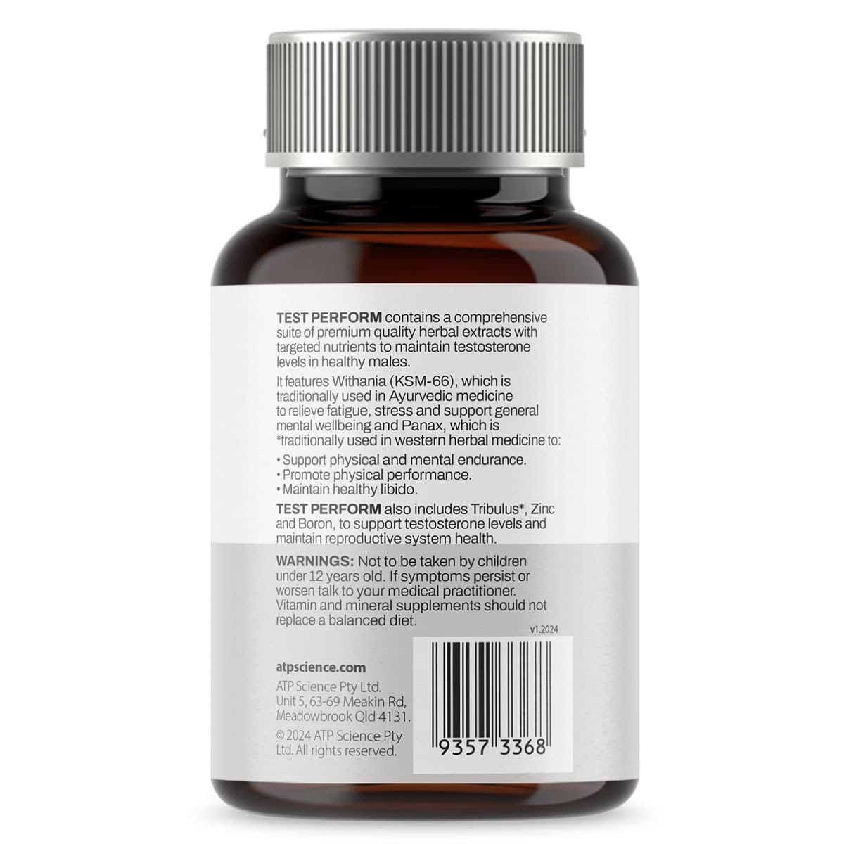 Thumbnail ATP Science Test Perform 60 Capsules