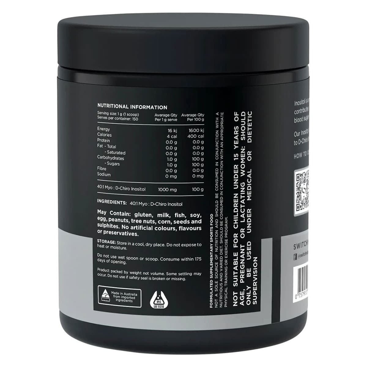 Thumbnail Switch Nutrition Myo D-Chiro Inositol 150g