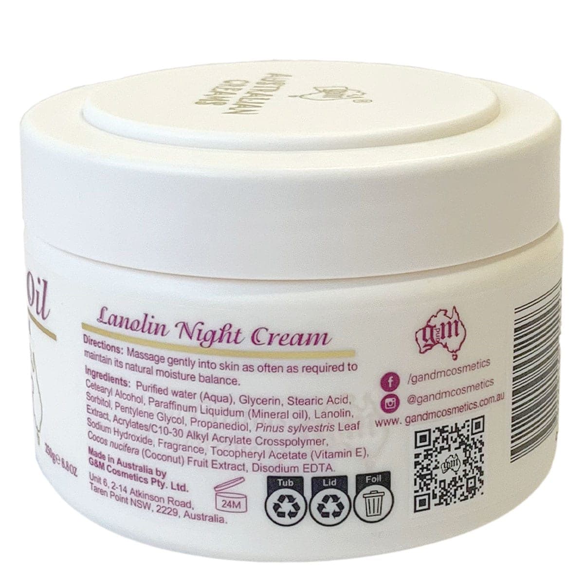 Thumbnail Australian Creams Lanolin Night Cream 250g