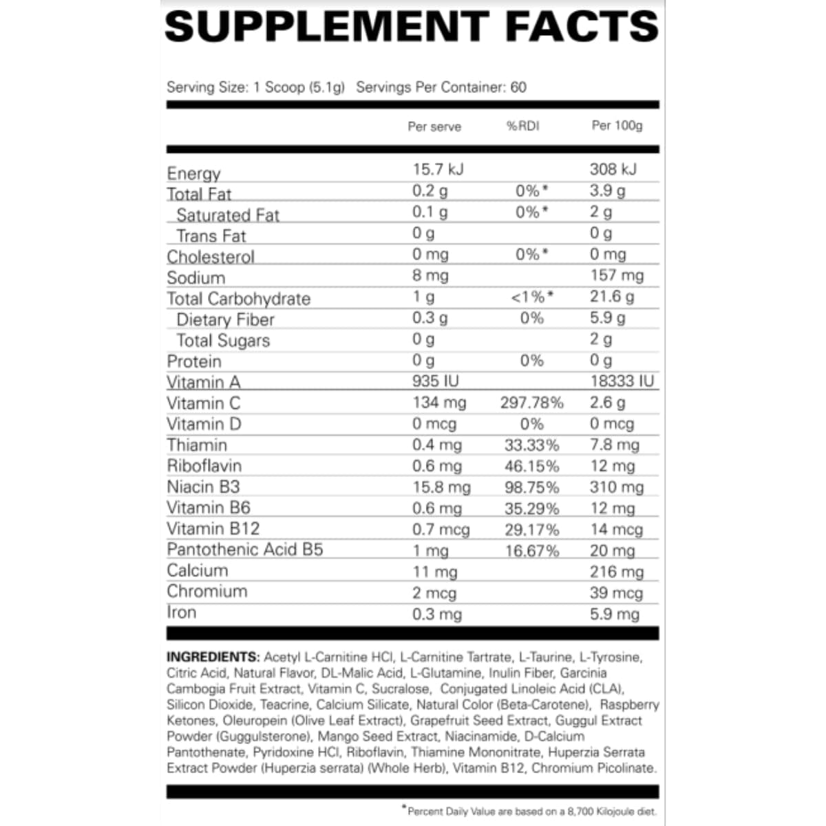 Thumbnail EHPLabs Oxyshred Non-Stim Kiss My Peach 306g
