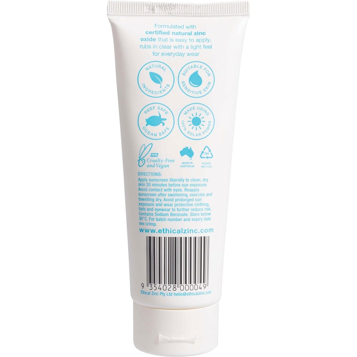 Thumbnail Ethical Zinc Daily Wear Light Sunscreen SPF50 100g