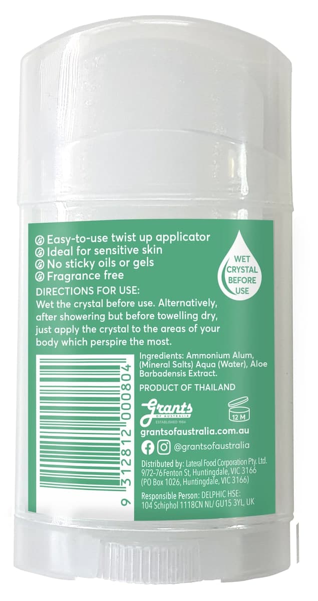 Thumbnail Grants Aloe Vera Crystal Deodorant 100g