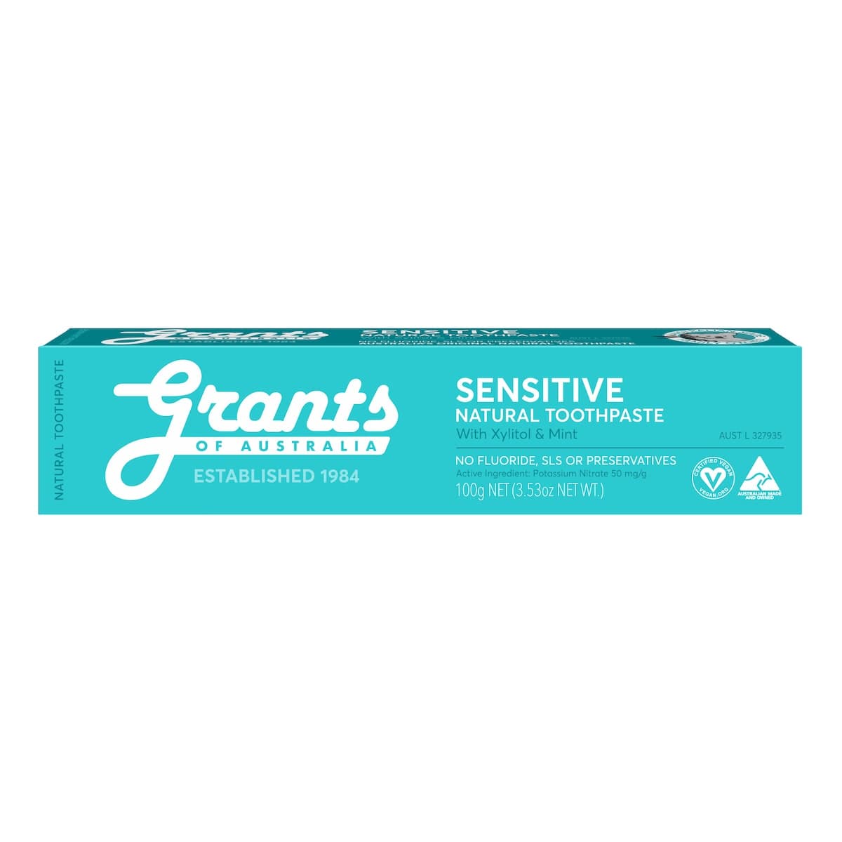 Thumbnail Grants Natural Toothpaste Sensitive Fluoride Free 100g