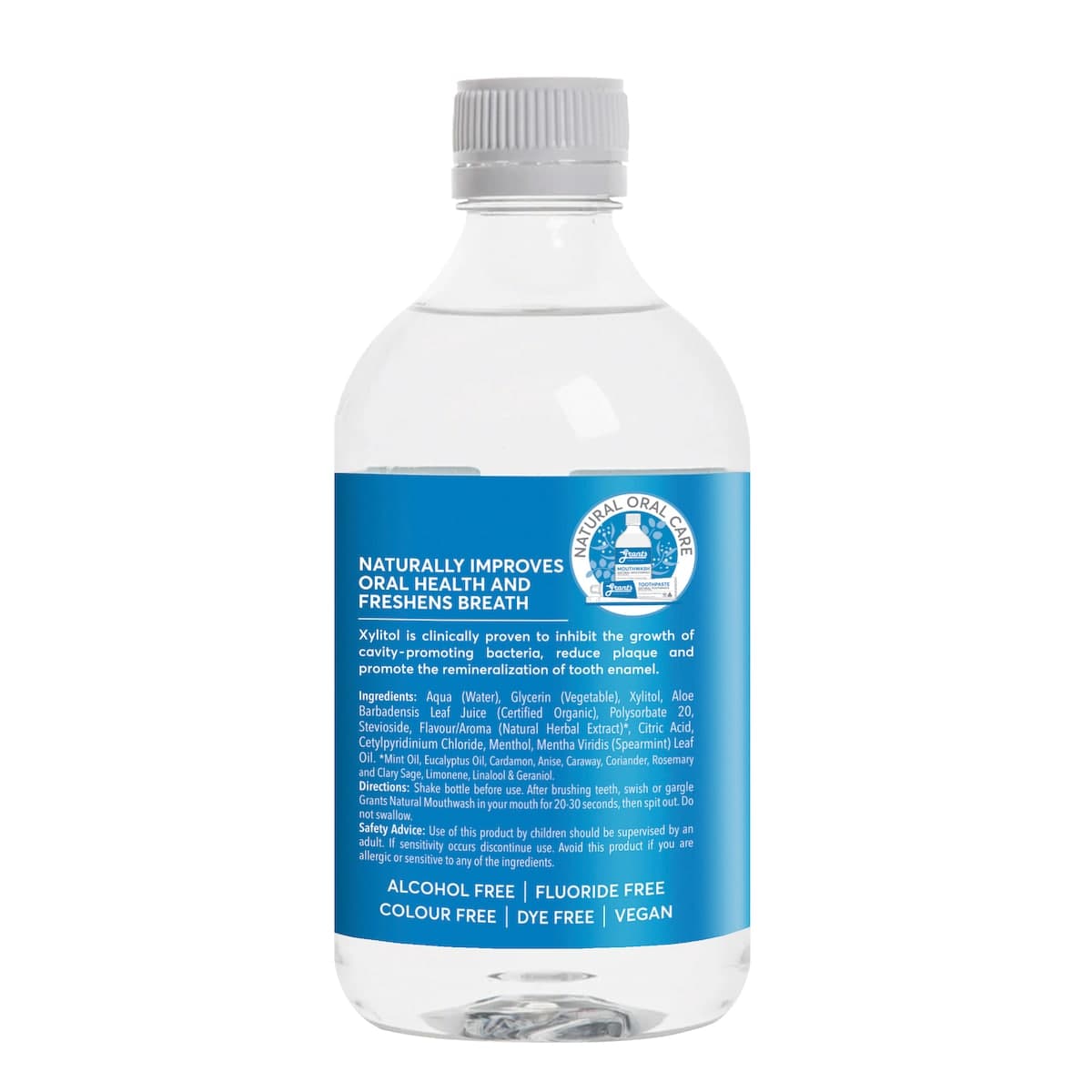 Thumbnail Grants Natural Minty Fresh Mouthwash With Xylitol 500ml