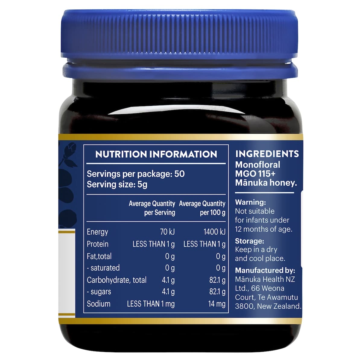 Thumbnail Manuka Health MGO 115+ UMF 6 Manuka Honey 250g