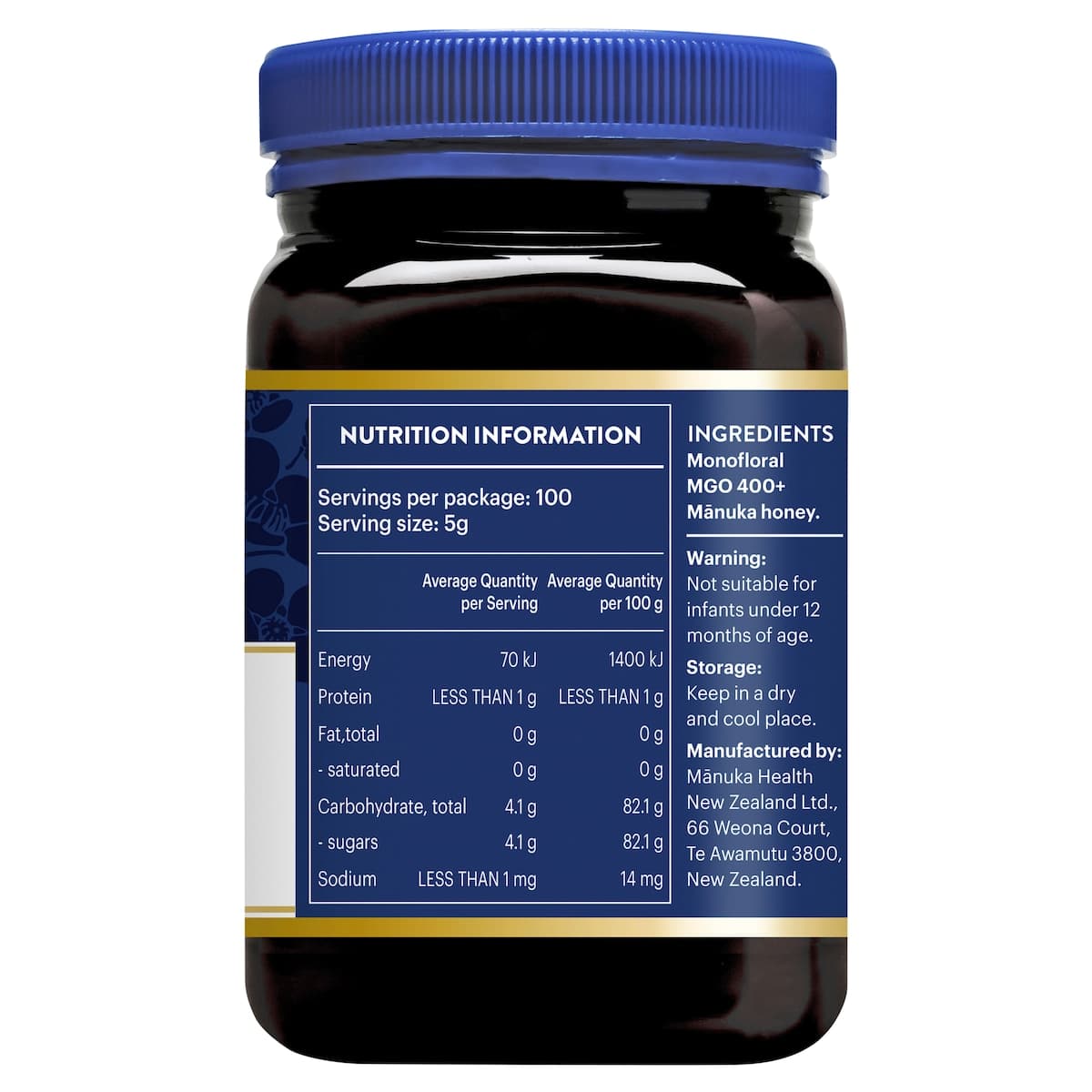 Thumbnail Manuka Health MGO 400+ UMF 13 Manuka Honey 500g