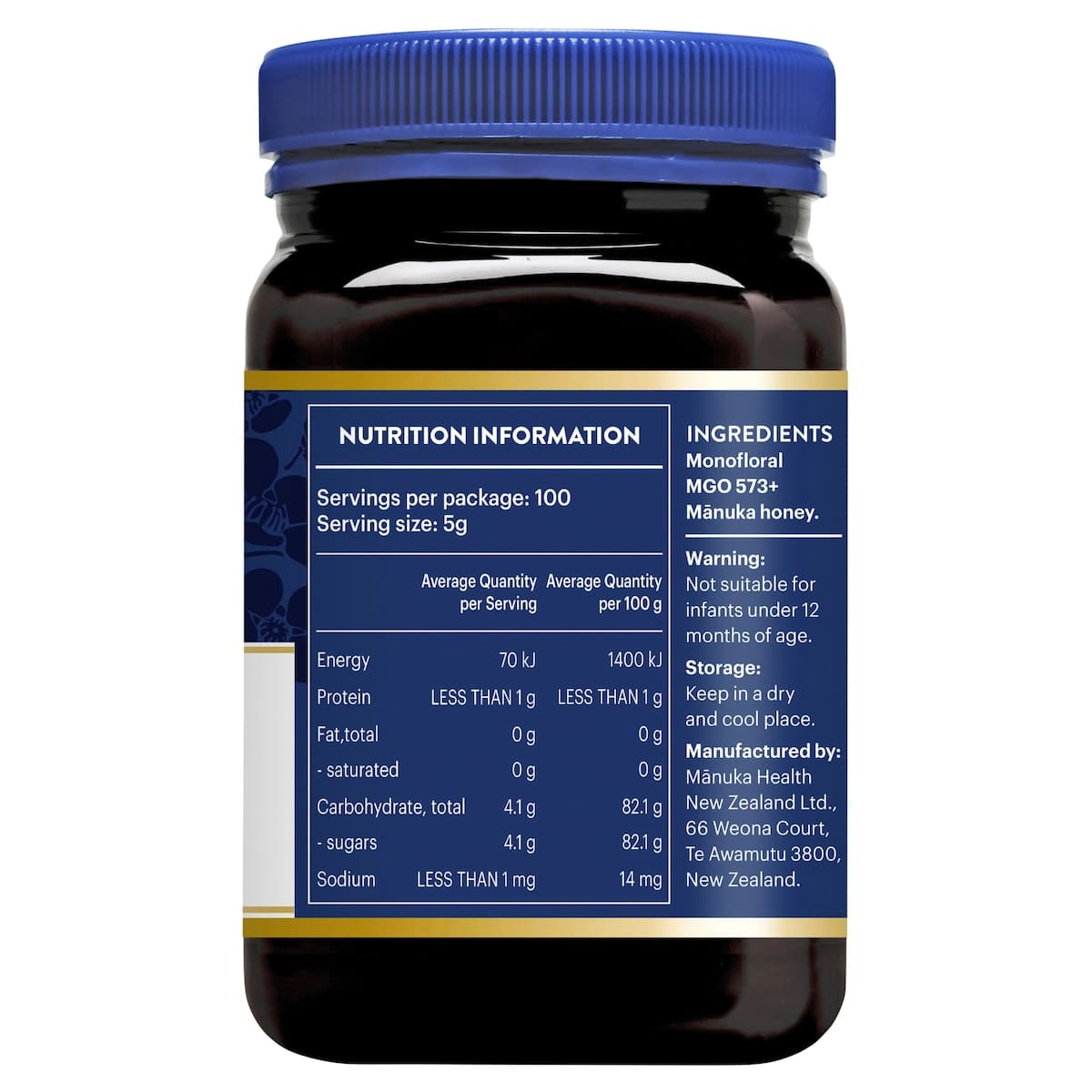 Thumbnail Manuka Health MGO 573+ UMF 16 Manuka Honey 500g