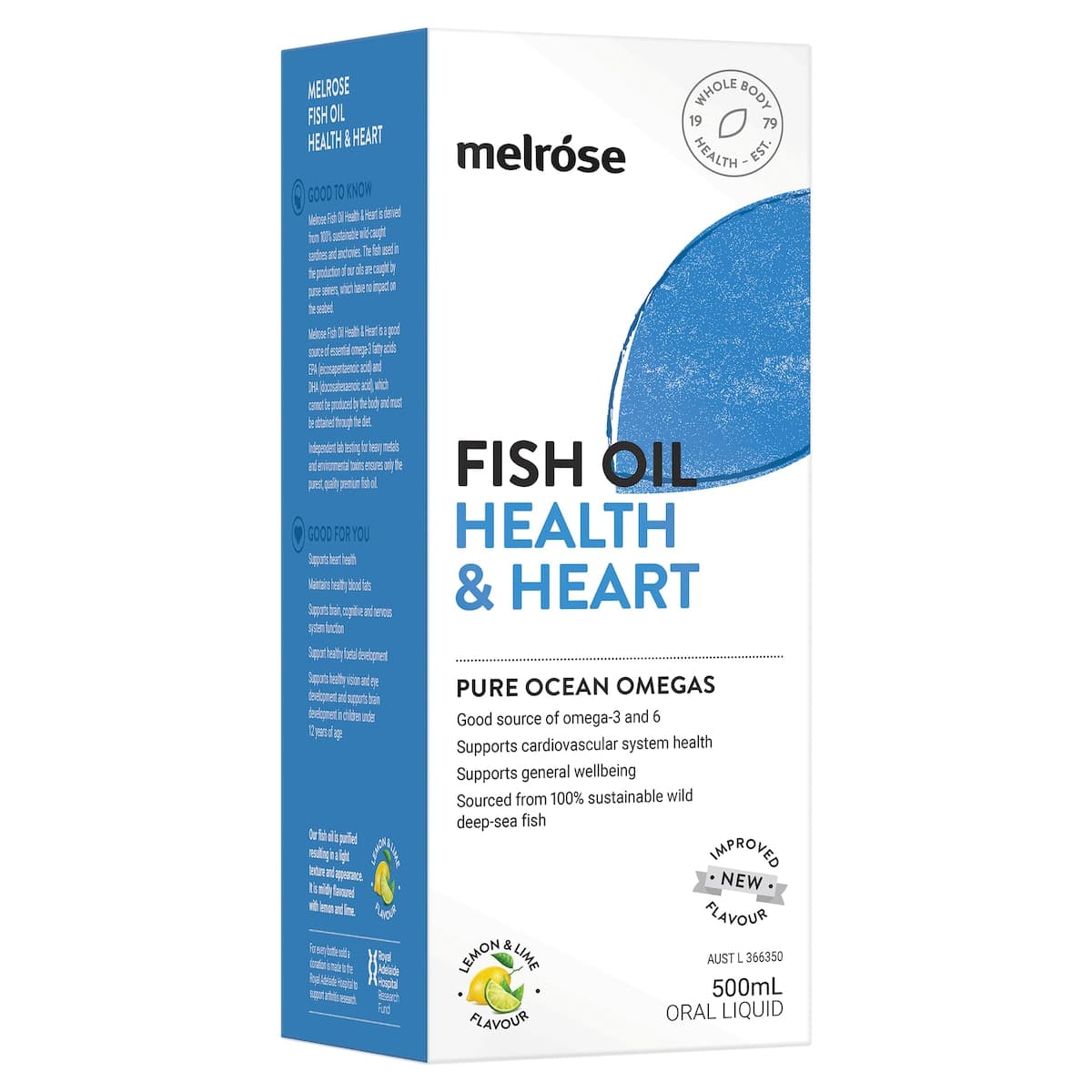Thumbnail Melrose Omega Fish Oil Health & Heart 500ml