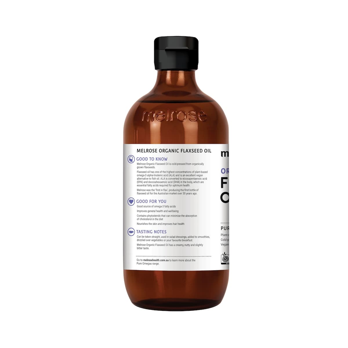 Thumbnail Melrose Organic Flaxseed Oil 500ml