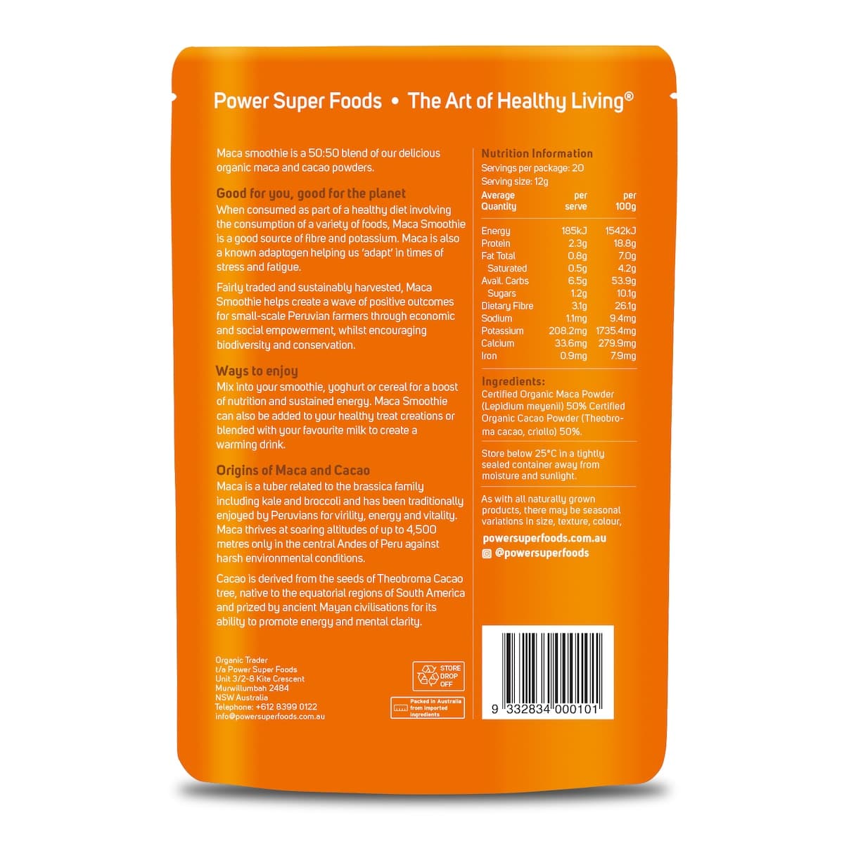 Thumbnail Power Super Foods Maca Smoothie Blend 250g
