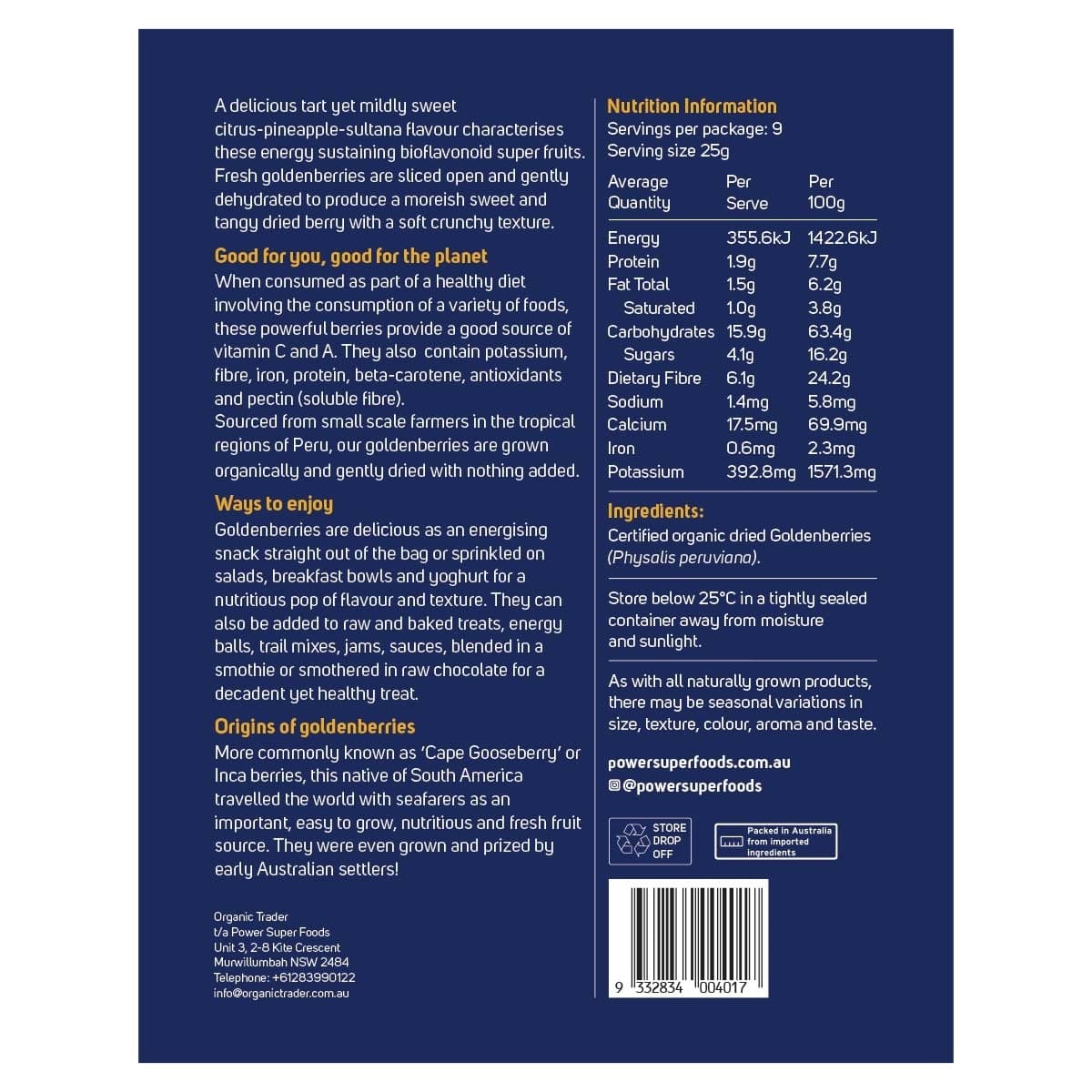 Thumbnail Power Super Foods Goldenberries 225g