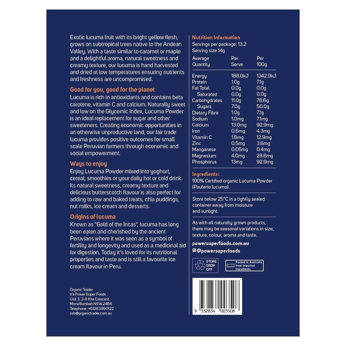 Thumbnail Power Super Foods Lucuma Powder 185g