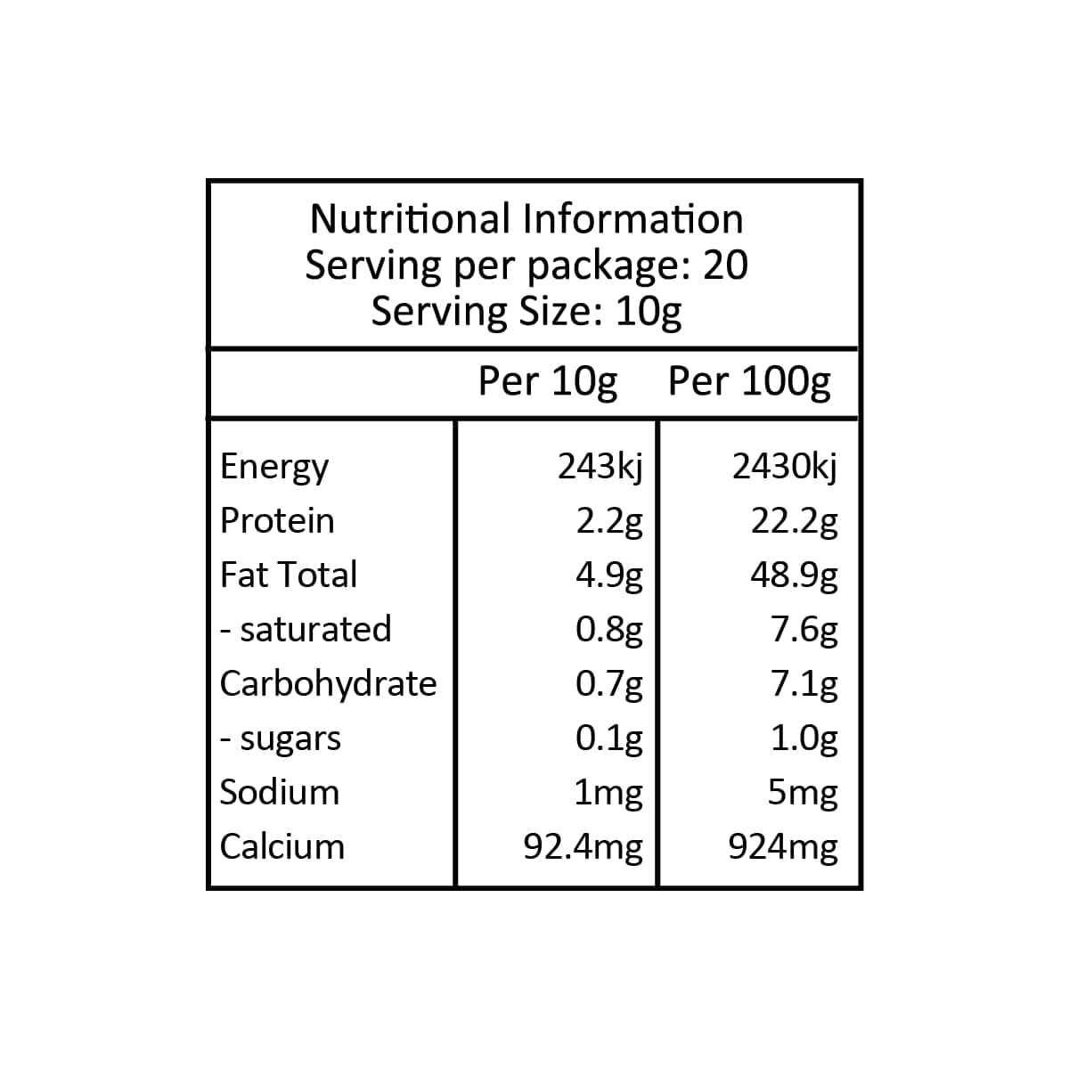 Thumbnail Carwari Organic Sesame Seeds Unhulled 200g