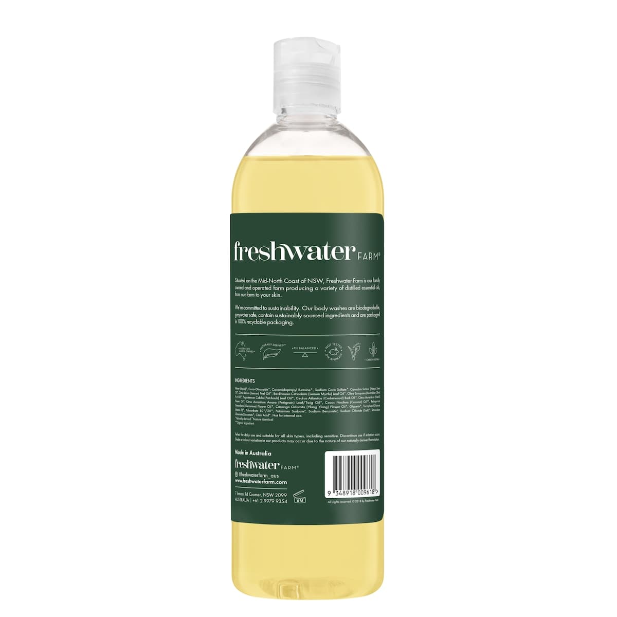 Thumbnail Freshwater Farm Hemp Seed Oil Body Wash 500ml