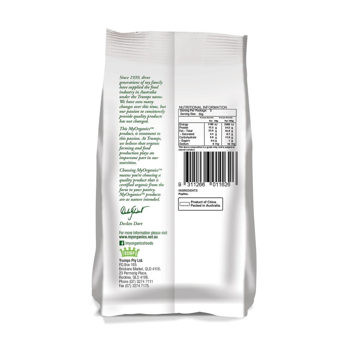 Thumbnail My Organics Pepitas 250g