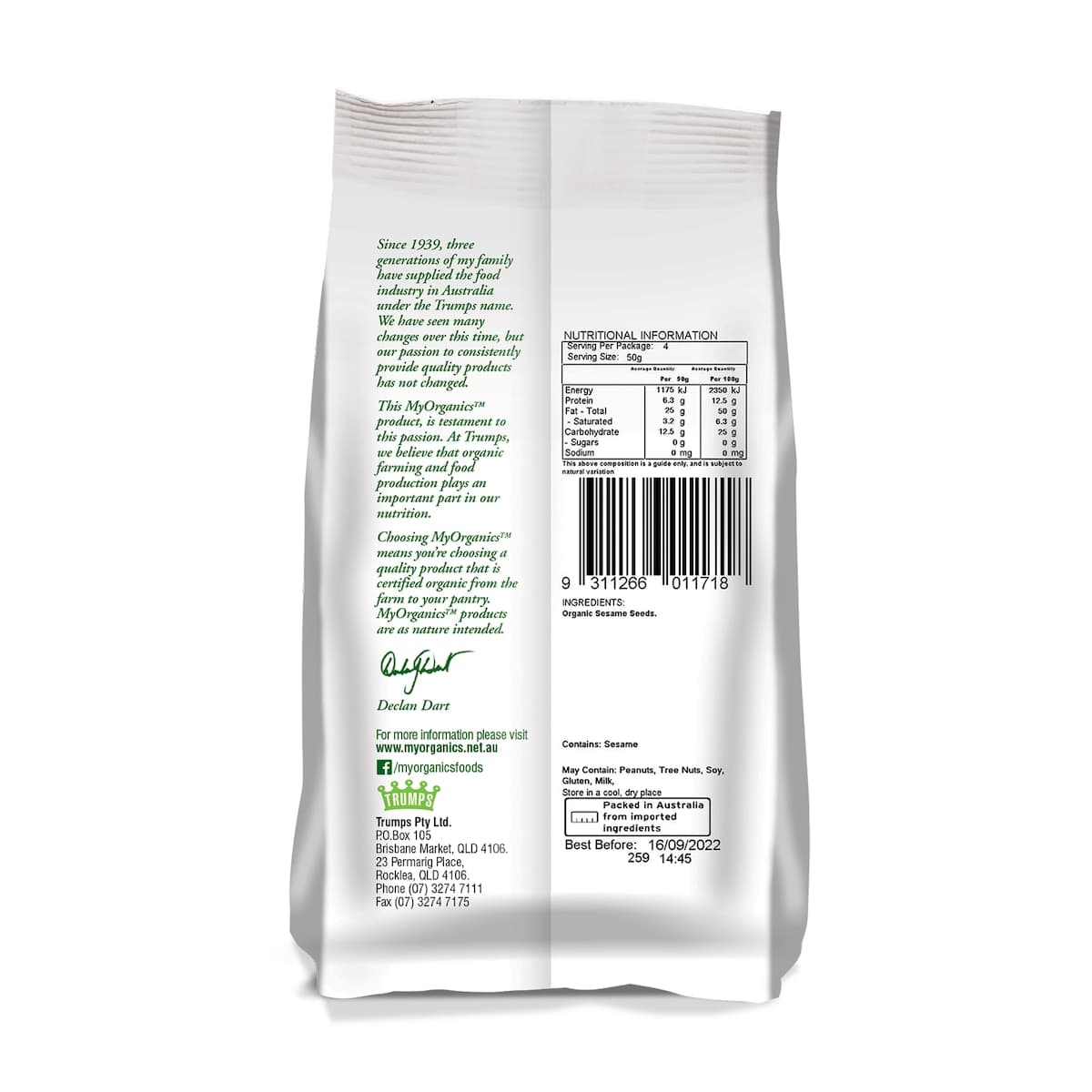 Thumbnail My Organics Sesame Seeds 200g