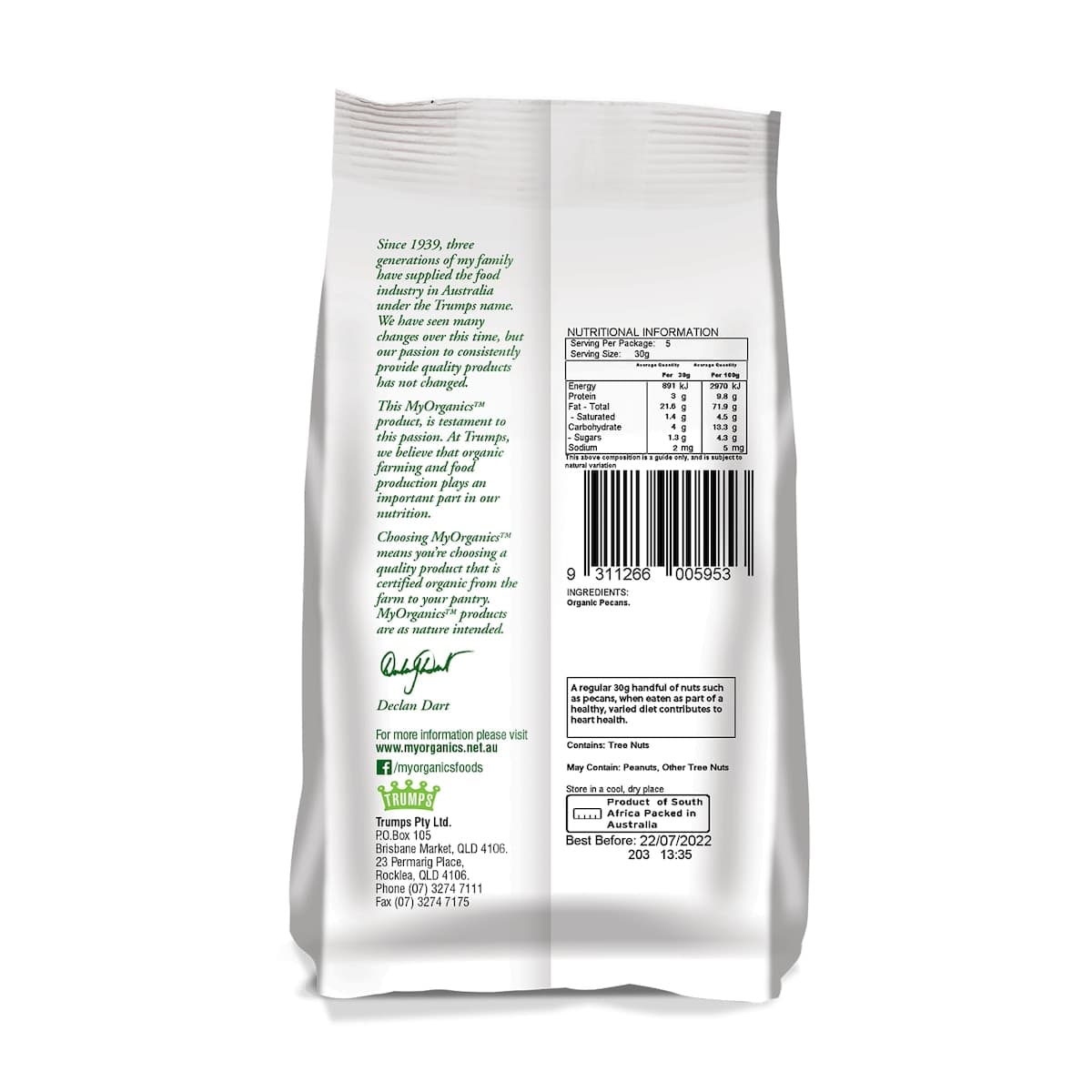 Thumbnail My Organics Pecans 150g