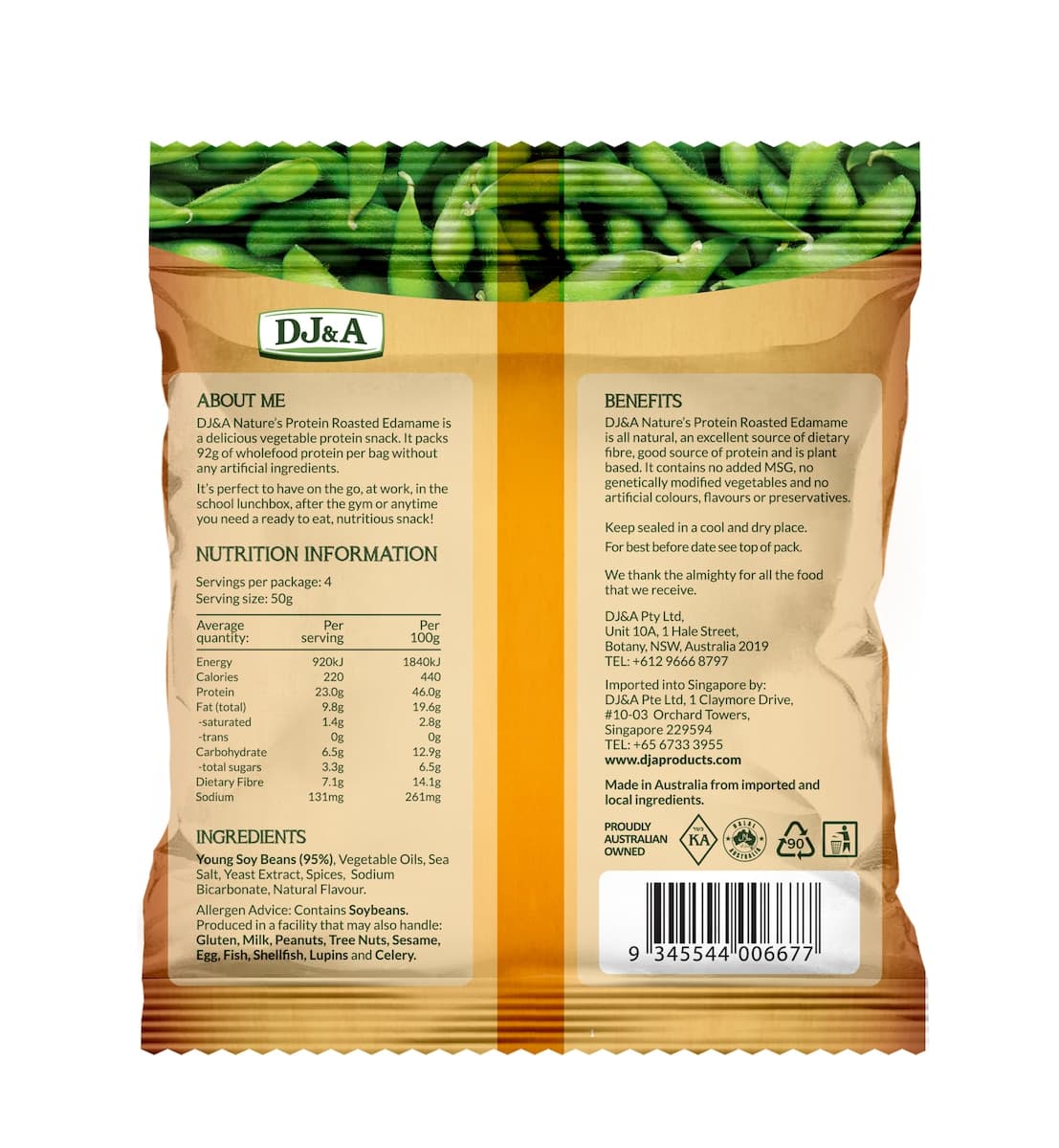 Thumbnail Natures Protein Roasted Edamame 200g
