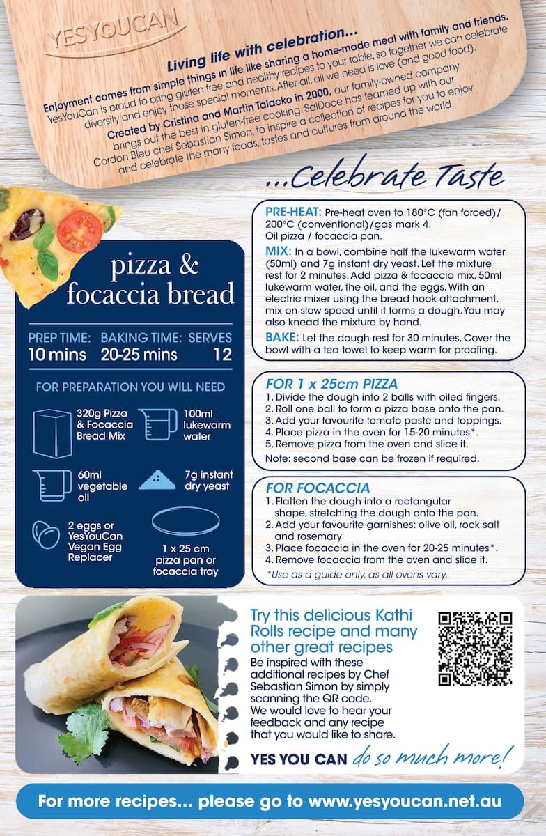 Thumbnail YesYouCan Pizza & Focaccia Mix 320g