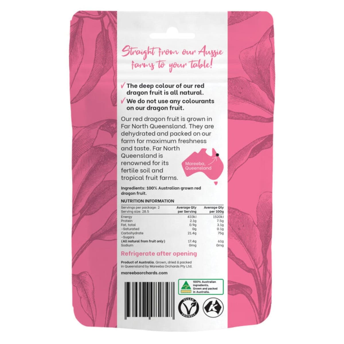 Thumbnail Mareeba Orchards Australian Dried Dragonfruit 57g