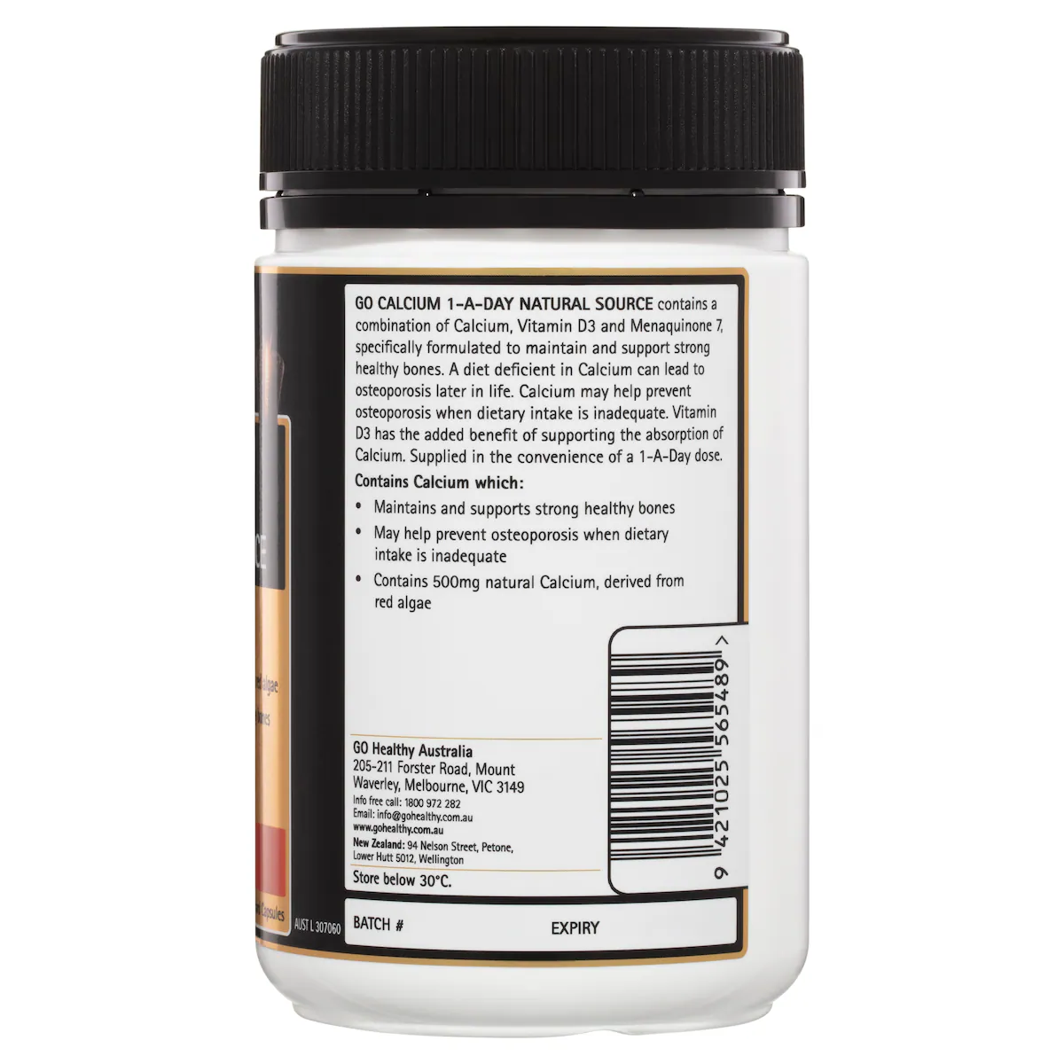 Thumbnail GO Healthy Calcium 1-A-Day 120 Vege Capsules