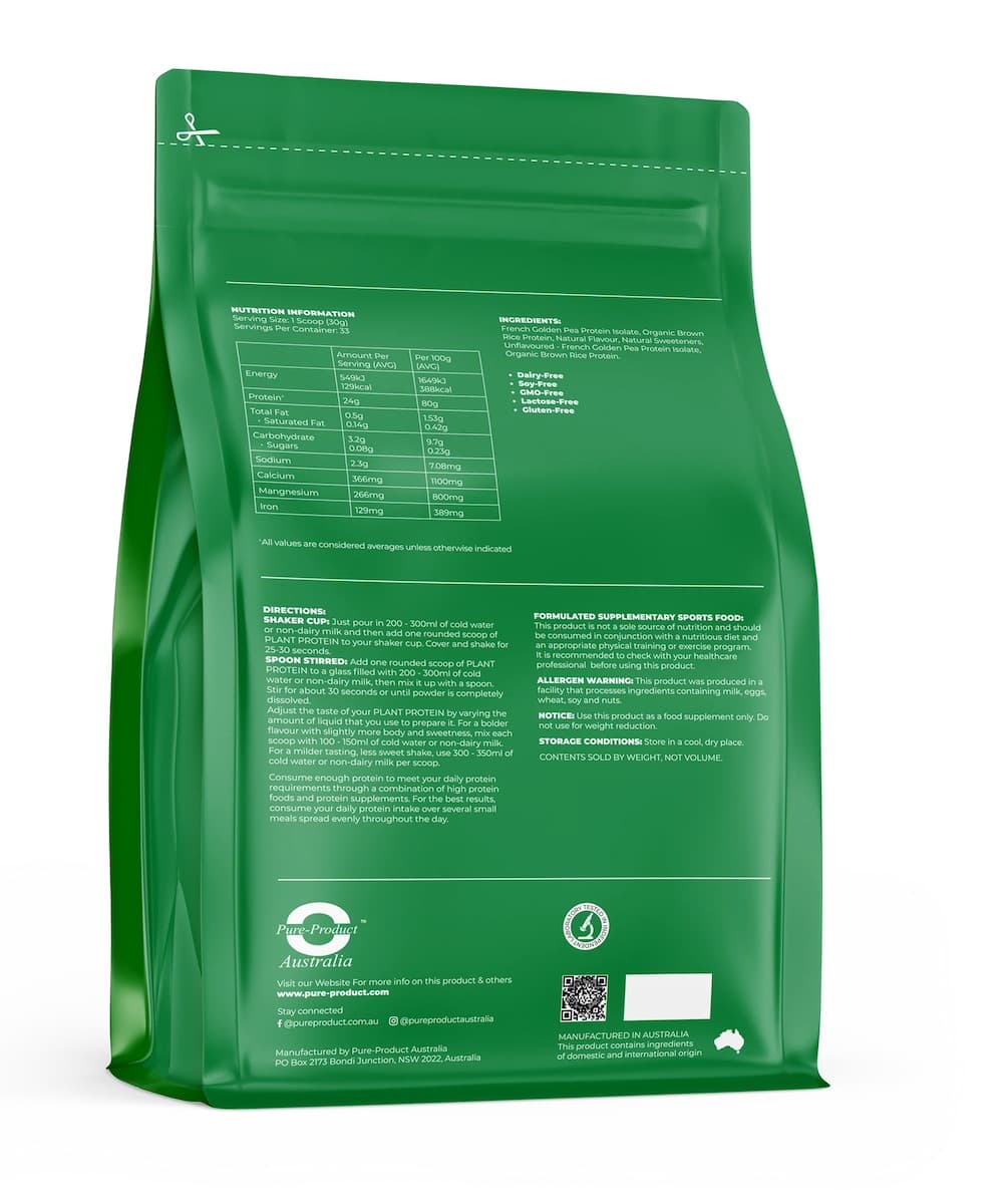 Thumbnail Pure Product Australia Plant Protein Powder Chocolate 1Kg