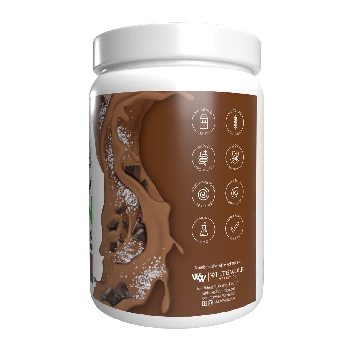 Thumbnail White Wolf Nutrition Vegan Natural+Lean Protein Coconut Rough 900g