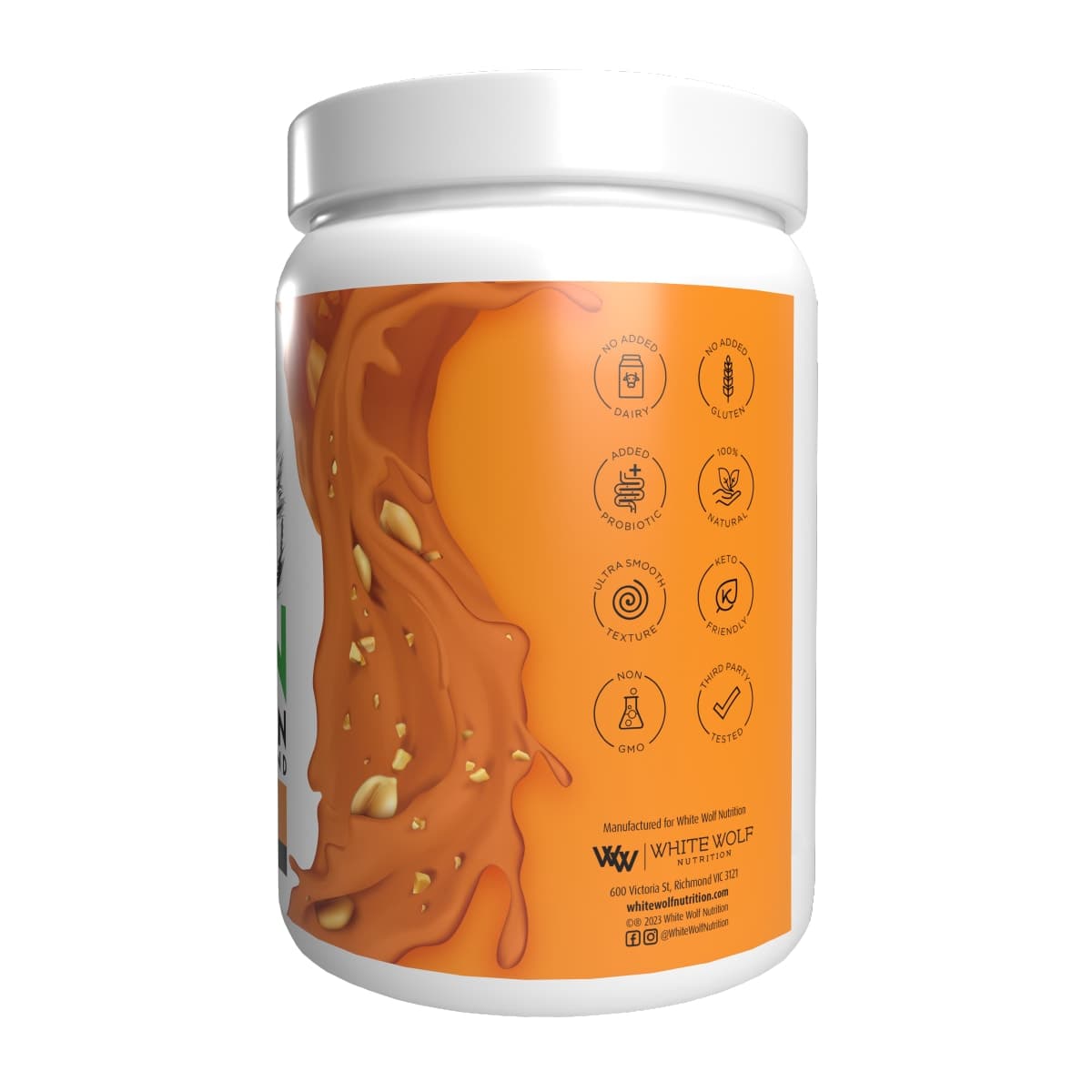 Thumbnail White Wolf Nutrition Vegan Natural+Lean Protein Peanut Brittle 900g