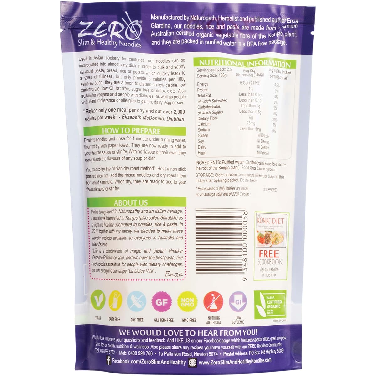 Thumbnail Zero Slim & Healthy Konjac Noodles 400g