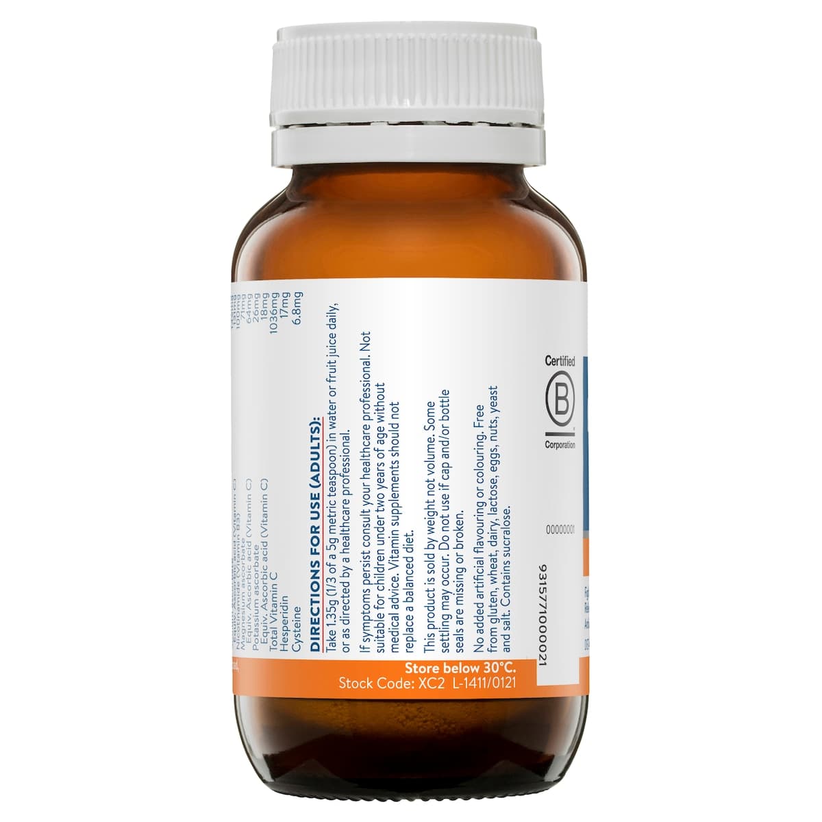 Thumbnail Ethical Nutrients Extra C 1000mg Powder Orange 100g