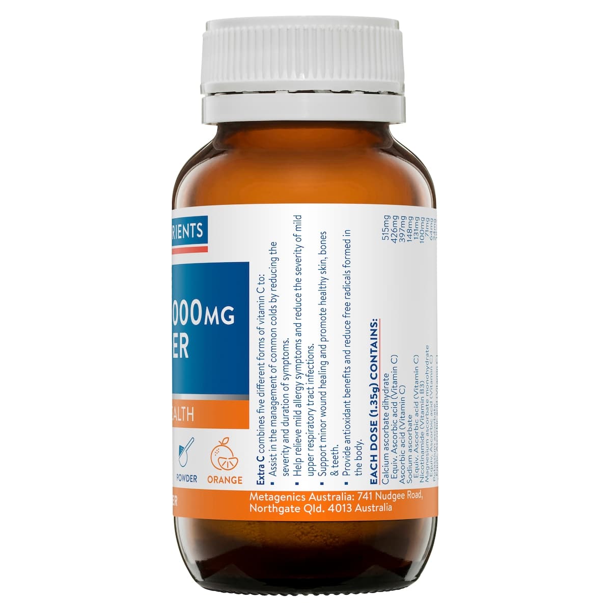 Thumbnail Ethical Nutrients Extra C 1000mg Powder Orange 100g