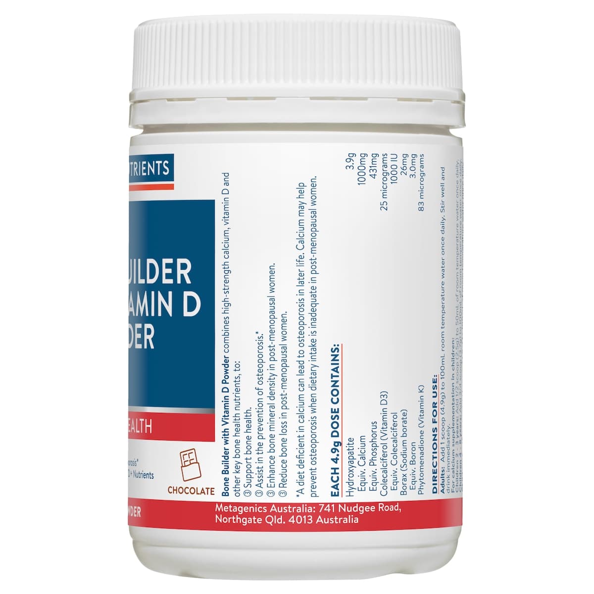 Thumbnail Ethical Nutrients Bone Builder with Vitamin D Powder Chocolate 150g