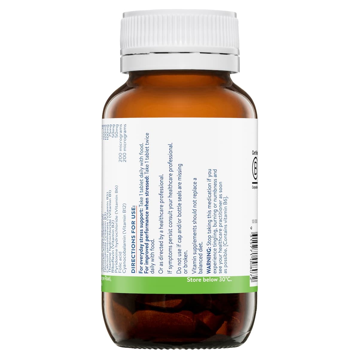 Thumbnail Ethical Nutrients Super B Daily Stress+ 60 Tablets