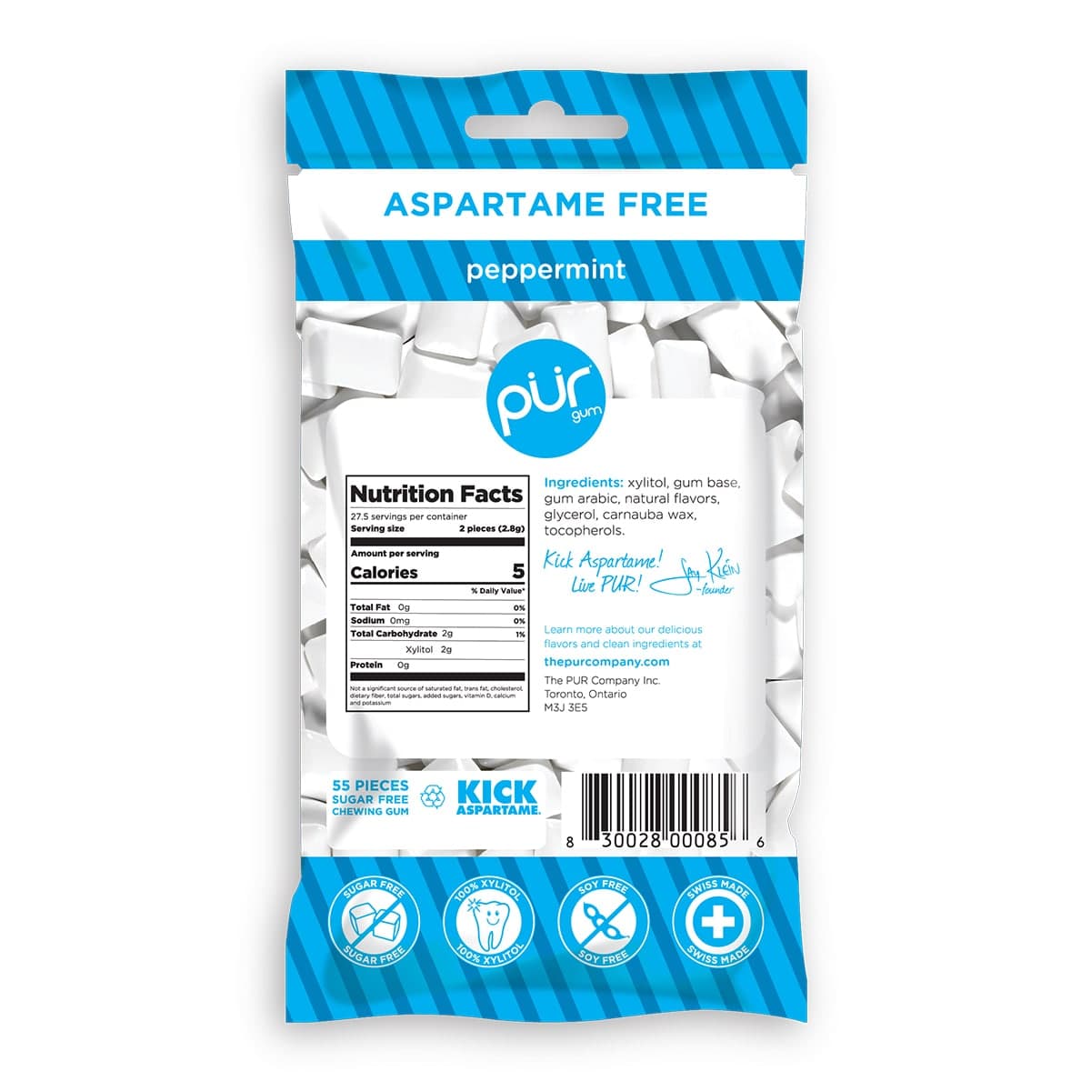 Thumbnail PUR Peppermint Gum Bag 77g