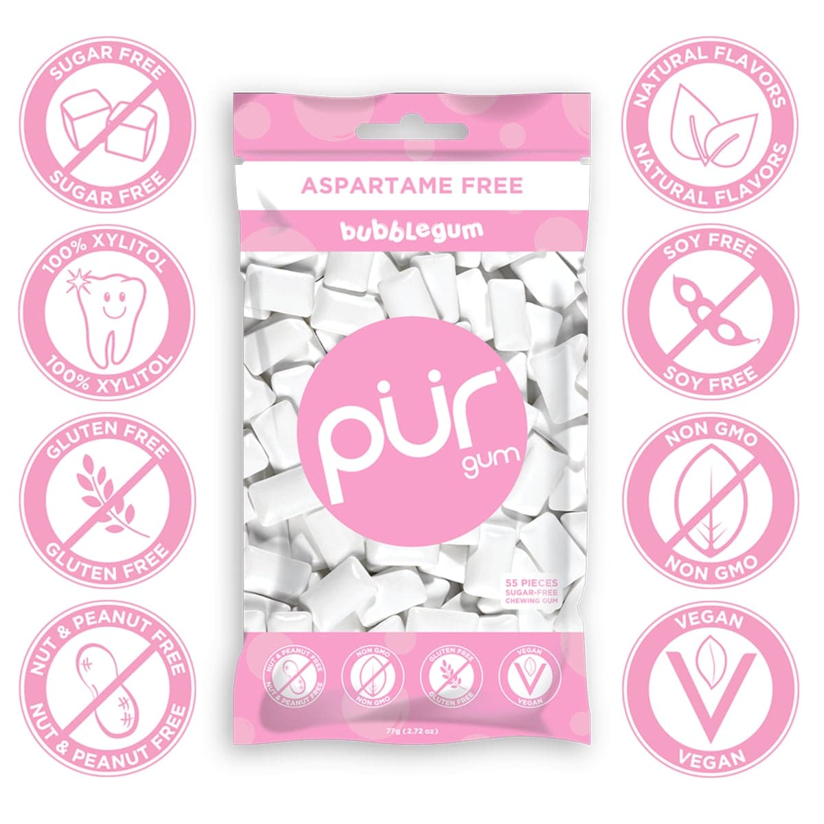 Thumbnail PUR Bubble Gum Bag 77g