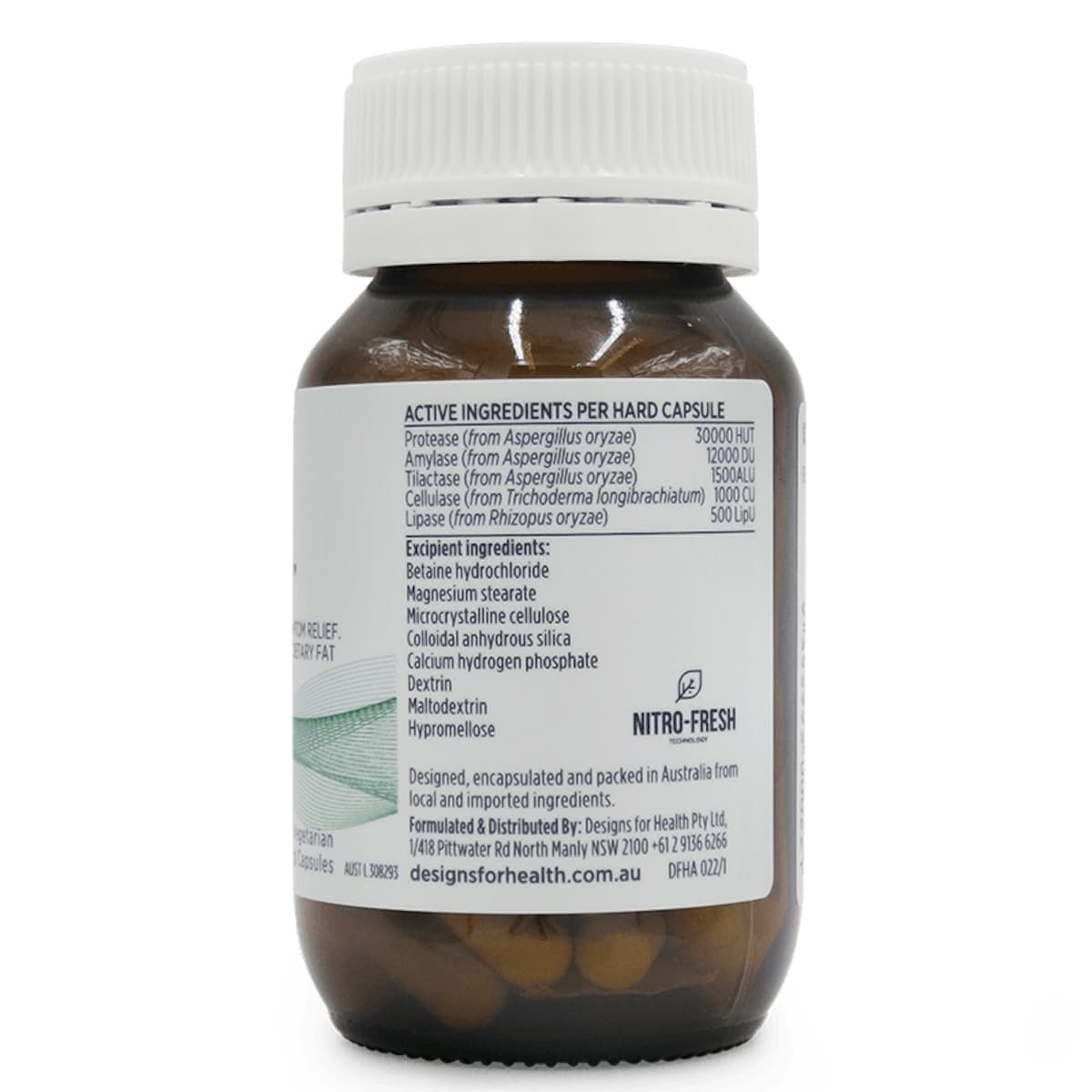Thumbnail Designs for Health Zymegest 60 Vege Hard Capsules