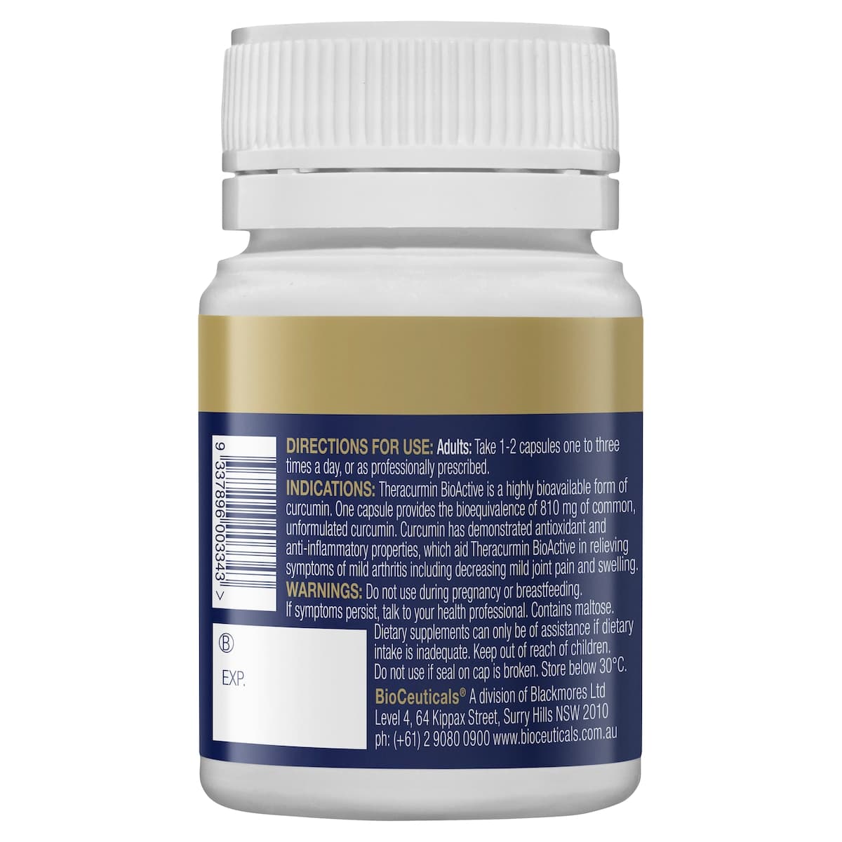 Thumbnail BioCeuticals Theracurmin BioActive 30mg 30 Capsules