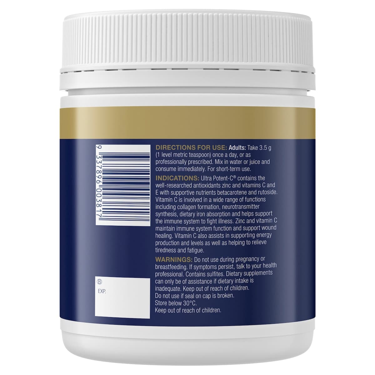 Thumbnail Bioceuticals Ultra Potent-C Powder Orange Flavour 500g