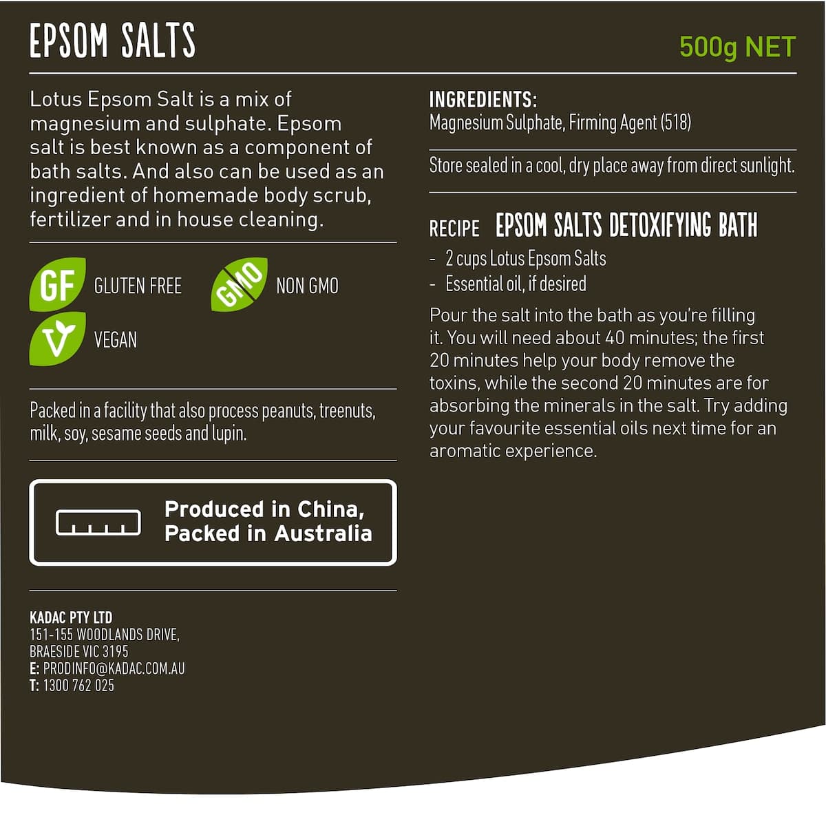 Thumbnail Lotus Epsom Salts 500g