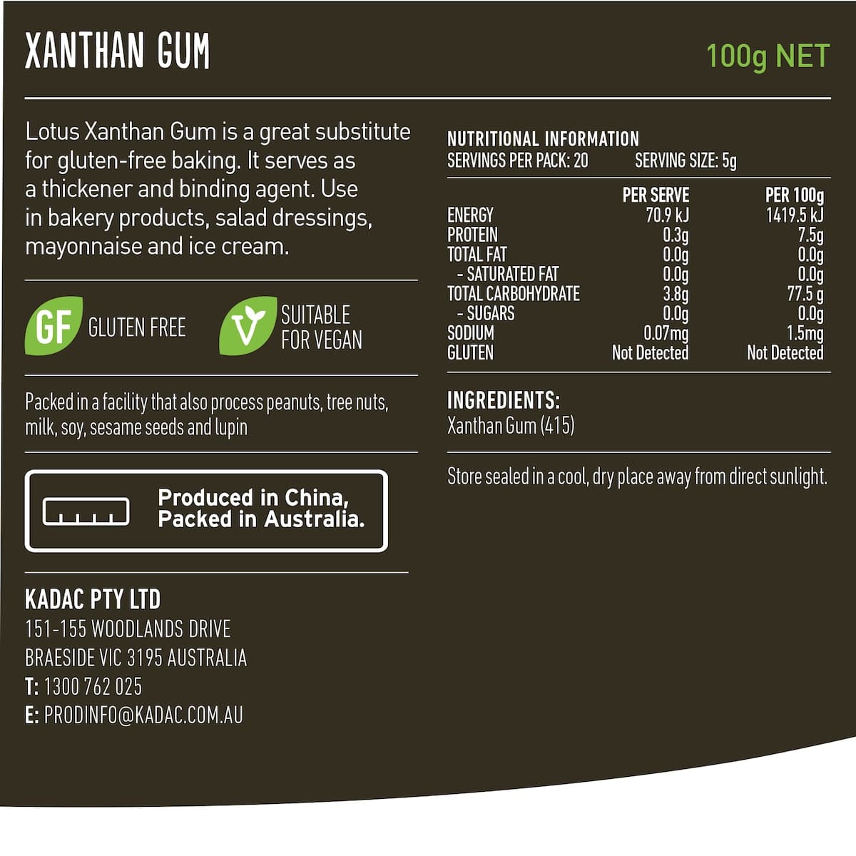 Thumbnail Lotus Xanthan Gum 100g