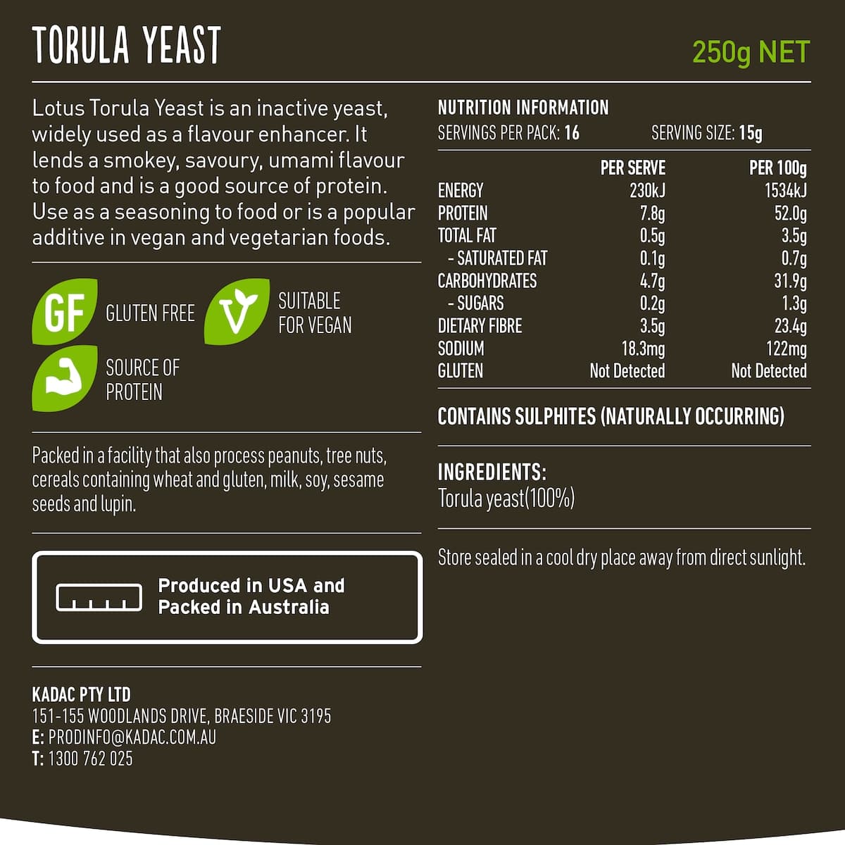 Thumbnail Lotus Torula Yeast 250g