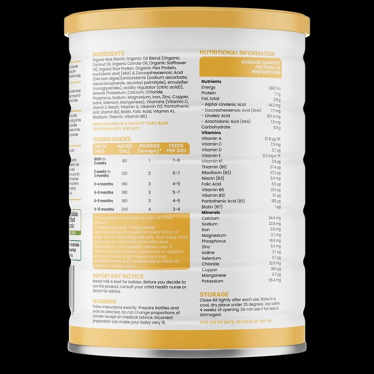 Thumbnail Sprout Organic Plant Based Infant Formula 0-12 Months 700g