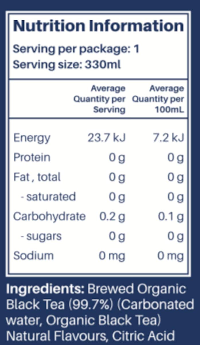 Thumbnail Freed Tea Soda Organic Blueberry & Lemon 330mL