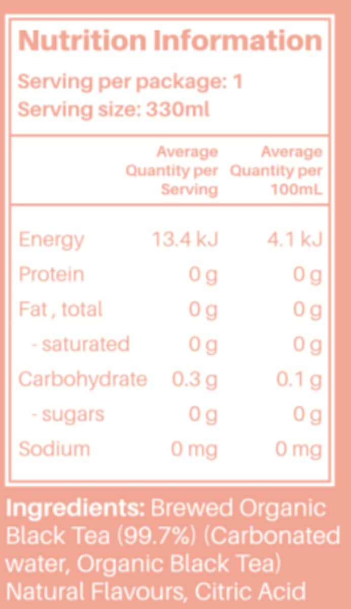 Thumbnail Freed Tea Soda Organic Peach & Vanilla 330mL