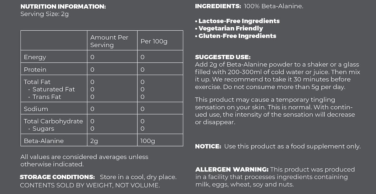 Thumbnail Pure Product Australia Beta Alanine Powder 500g