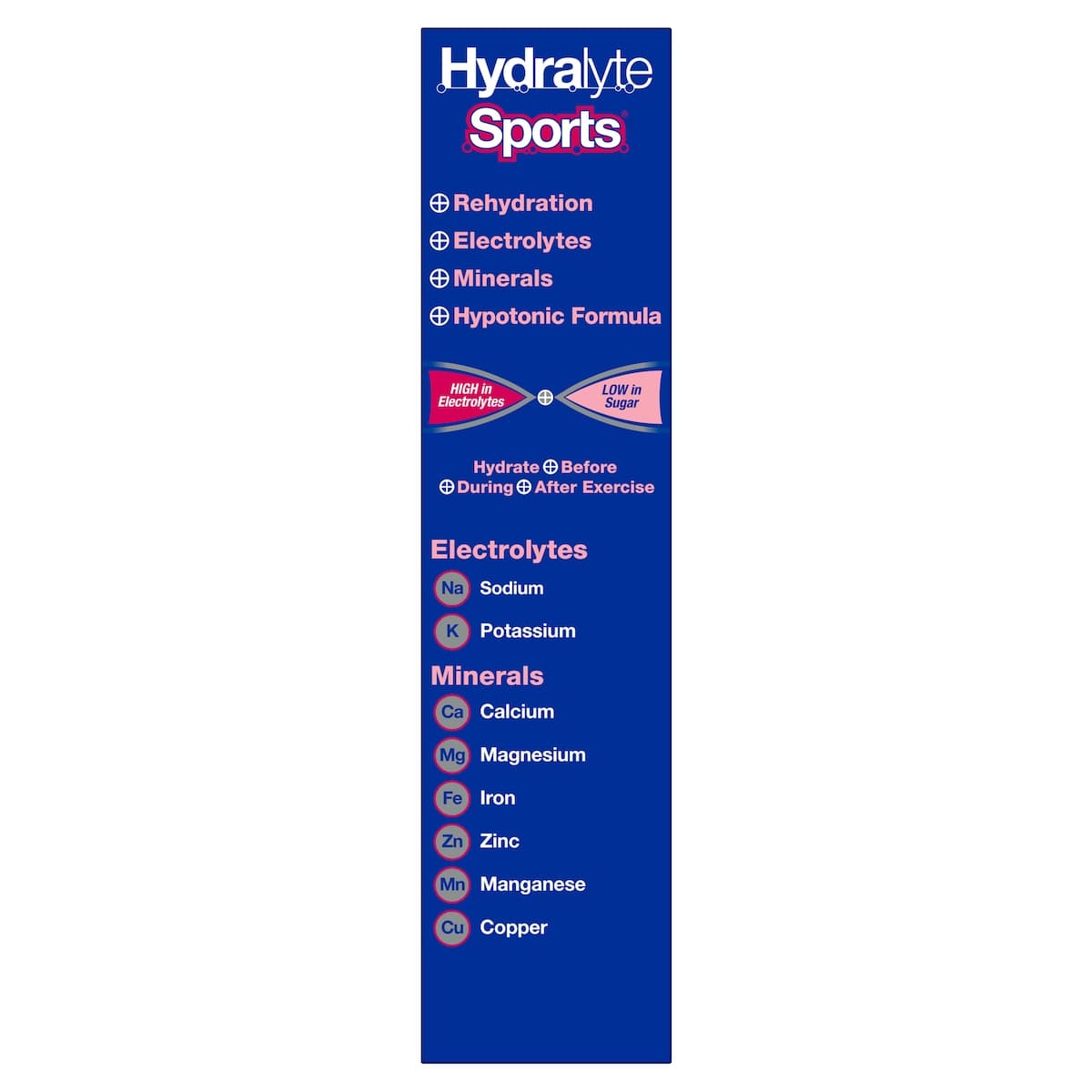 Thumbnail Hydralyte Sports Effervescent Electrolyte Tablets Berry 20 Pack