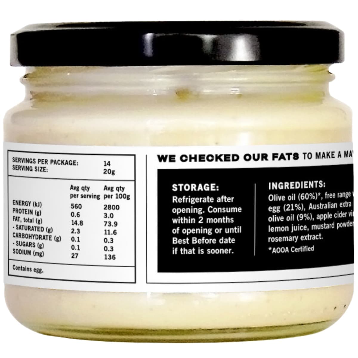 Thumbnail Undivided Food Co GOOD FAT Mayonnaise 280g