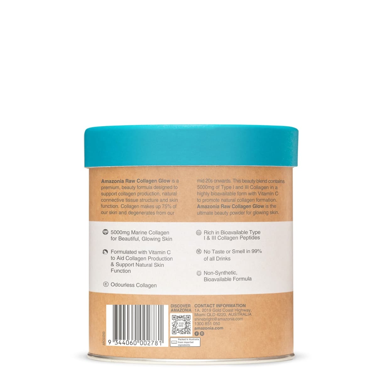 Thumbnail Amazonia Raw Beauty Collagen Glow Unflavoured 200g