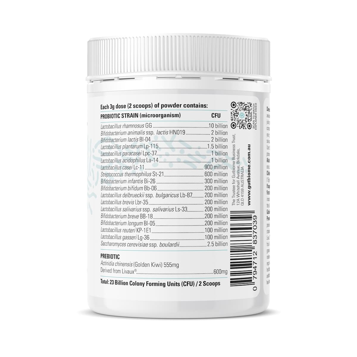 Thumbnail Gutbiome Advanced Synbiotic Powder 90g