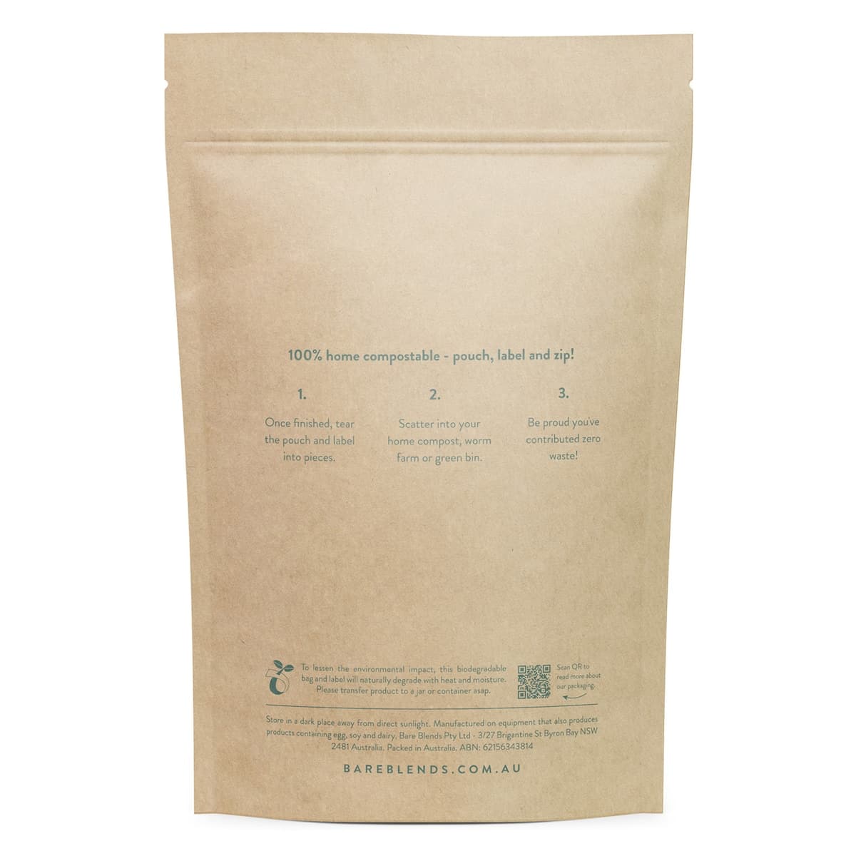 Thumbnail Bare Blends WPI Protein Powder Vanilla Bean 750g